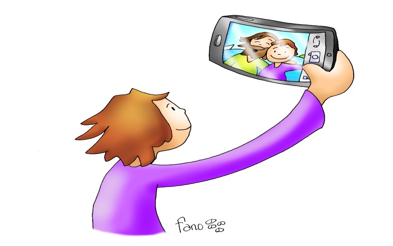 Drawing Selfie by De Fano